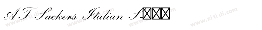 AT Sackers Italian S字体转换
